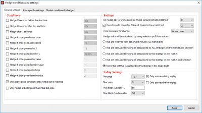 General settings
