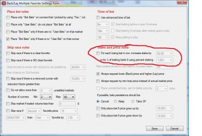 Turn off option to increase stake after X losing bets